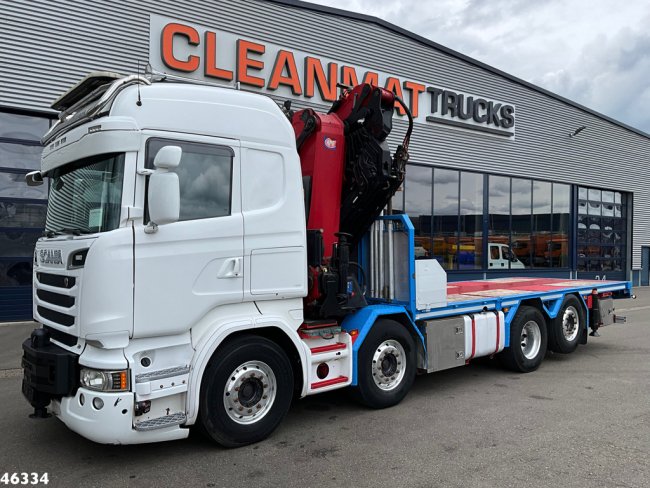 Scania  R 580 8x2 V8 Retarder Euro 6 HMF 50 Tonmeter laadkraan + Fly-Jib (4)
