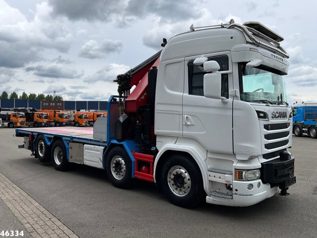 Scania  R 580 8x2 V8 Retarder Euro 6 HMF 50 Tonmeter laadkraan + Fly-Jib (5)