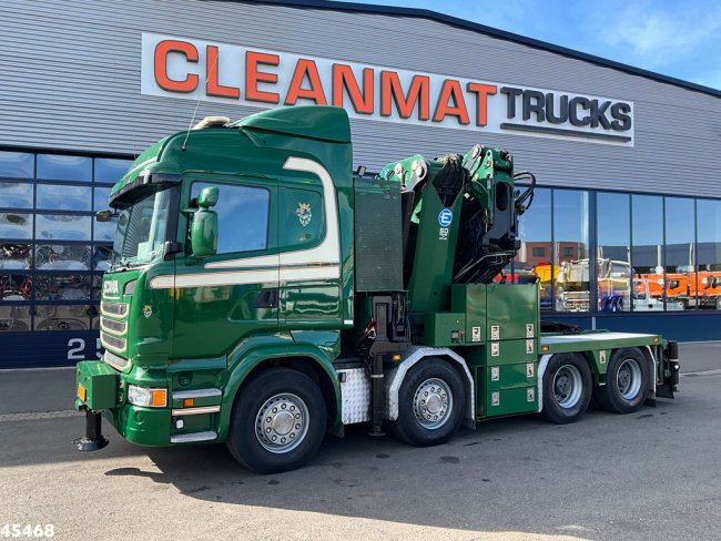 Scania  R 490 8x4 Euro 6 Effer 140 Tonmeter laadkraan + Fly-Jib Just 283.508 km (6)