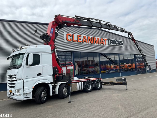 Mercedes-Benz  Arocs 3251 8x4 Euro 6 Retarder HMF 85 Tonmeter laadkraan Fly-Jib (0)