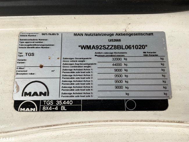 MAN  TGS 35.440 Euro 5 Hiab 26 Ton haakarmsysteem (19)