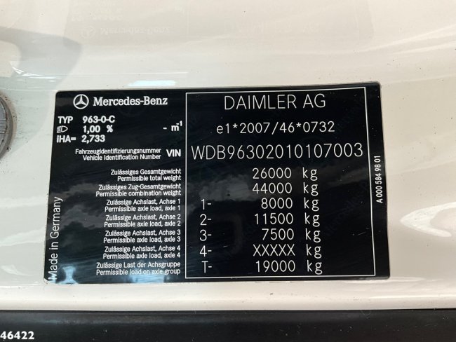 Mercedes-Benz  Antos 2533 Chassis cabine with PTO Just 299.169 km! (16)