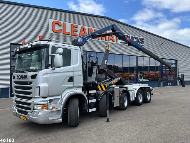 Scania  R 480 10x4 Retarder HMF 16 Tonmeter Z-kraan (0)