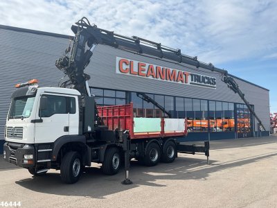 MAN TGA 41.363 8x4 Manual Full steel Hiab 80 Tonmeter laadkraan + Fly-Jib