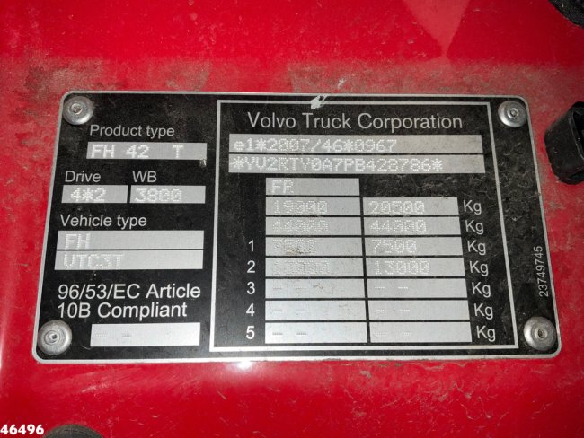 Volvo  FH 460 Euro 6 Volvo Engine Break Just 306.305 km! (19)