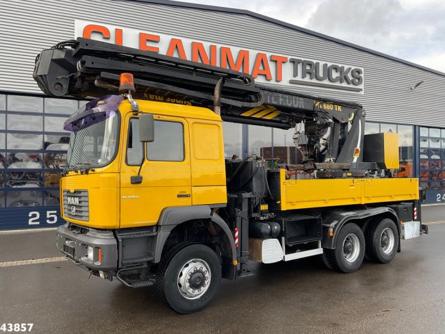 MAN  F2000 6x6 Full Steel Manual Palfinger 68 Tonmeter Dachdecker kran Just 54.133 km! (0)