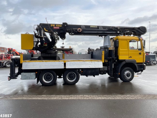 MAN  F2000 6x6 Full Steel Manual Palfinger 68 Tonmeter Dachdecker kran Just 54.133 km! (4)