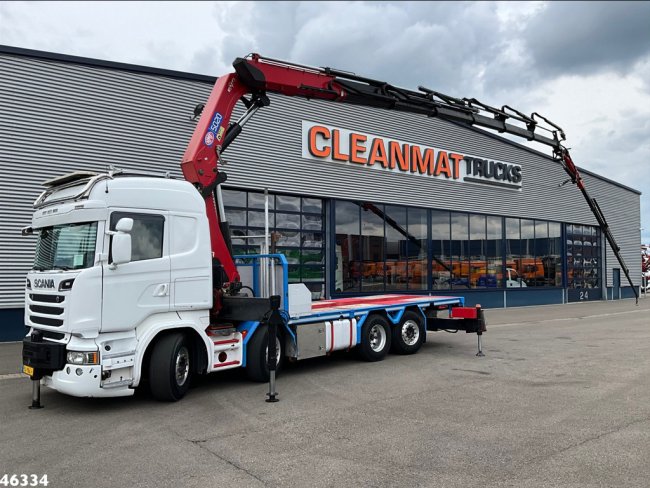 Scania  R 580 8x2 V8 Retarder Euro 6 HMF 50 Tonmeter laadkraan + Fly-Jib (0)