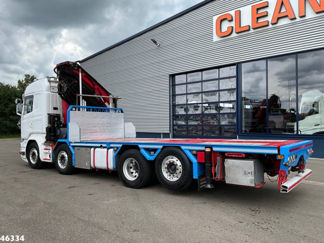 Scania  R 580 8x2 V8 Retarder Euro 6 HMF 50 Tonmeter laadkraan + Fly-Jib (4)