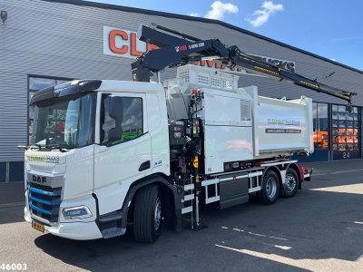 DAF FAG XD 220 Hiab 23 Tonmeter laadkraan FULL ELECTRIC