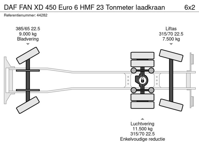 DAF  FAN XD 450 Euro 6 HMF 23 Tonmeter laadkraan (24)