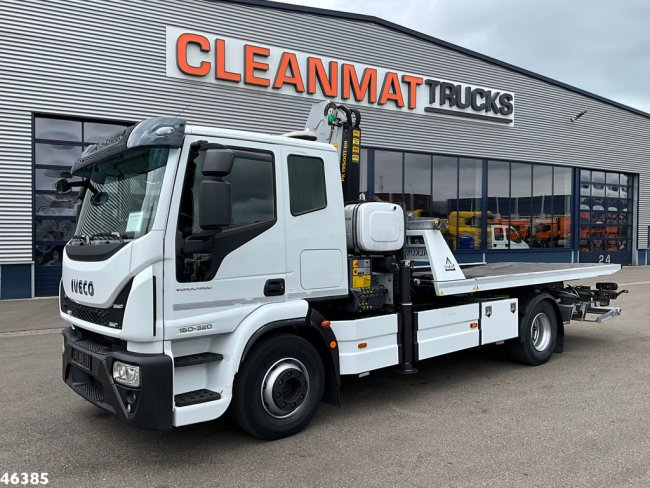 Iveco  Eurocargo ML160E32 Euro 6 Falkom Abschlepp + Palfinger 19 Tonmeter laadkraan (4)