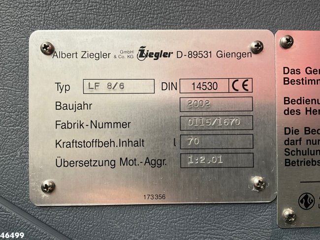 Mercedes-Benz  Atego 918 4x4 ZIEGLER Brandweer / materiaalwagen Just 17.693 km! (28)