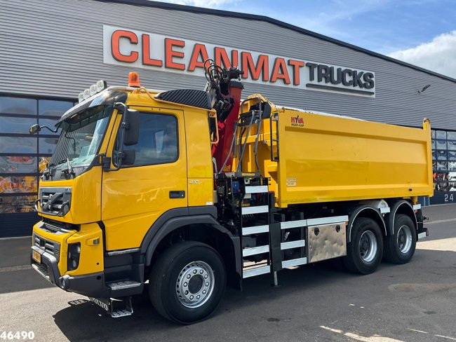 Volvo  FMX 410 6x6 Full Steel Manual HMF 14 Tonmeter laadkraan (1)