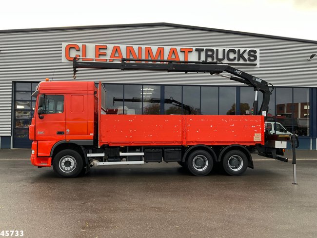 DAF  FAT 105 XF 460 6x4 Manual Full Steel Hiab 16 Tonmeter laadkraan (0)