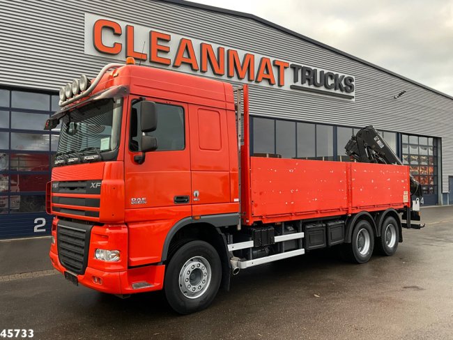 DAF  FAT 105 XF 460 6x4 Manual Full Steel Hiab 16 Tonmeter laadkraan (4)