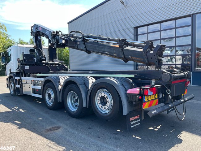 Scania  P 360 Euro 5 8x2 Hiab 28 Tonmeter laadkraan (1)