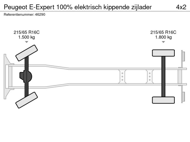 Peugeot  E-Expert 100% elektrisch kippende zijlader (25)