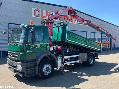 Mercedes-Benz Axor 1824 Manual Full steel HMF 12 Tonmeter laadkraan