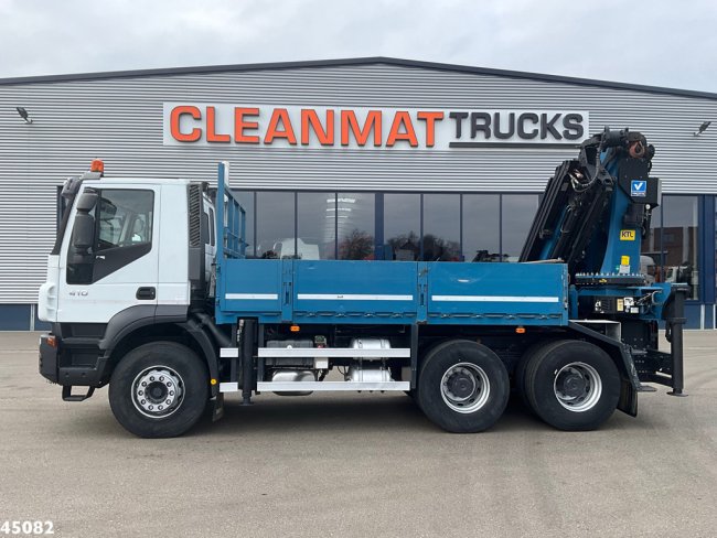 Iveco  Trakker 260T41 Euro 5 6x4 Full Steel Palfinger 36 Tm laadkraan Just 133.291 km! (1)