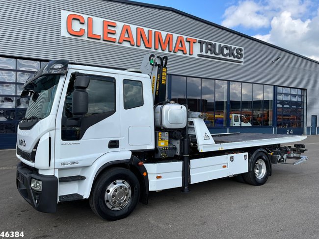 Iveco  Eurocargo ML160E32 Euro 6 Falkom Abschlepp + Palfinger 19 Tonmeter laadkraan (6)