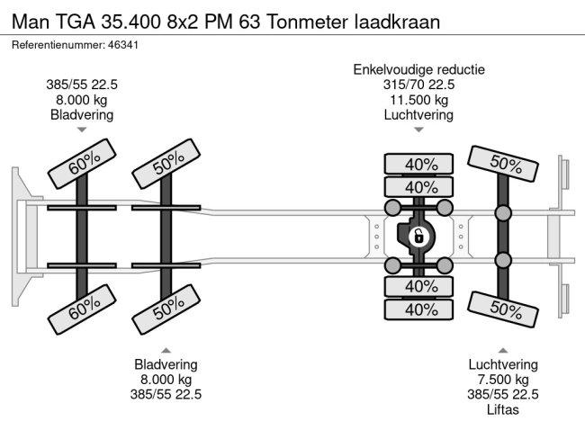MAN  TGA 35.400 8x2 PM 63 Tonmeter laadkraan (24)