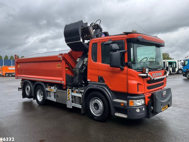 Scania  P 320 HMF 14 Tonmeter Z-kraan Just 199.760 km! (3)