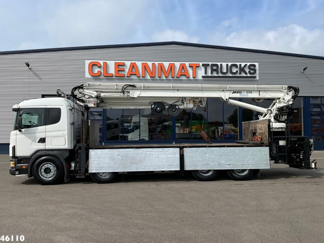 Scania  R 144 8x4 Retarder MKG 55 Tonmeter Dachdecker Kran (5)