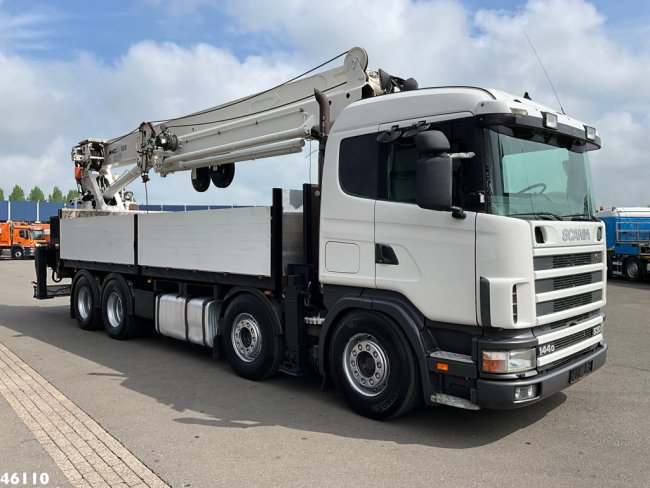 Scania  R 144 8x4 Retarder MKG 55 Tonmeter Dachdecker Kran (6)