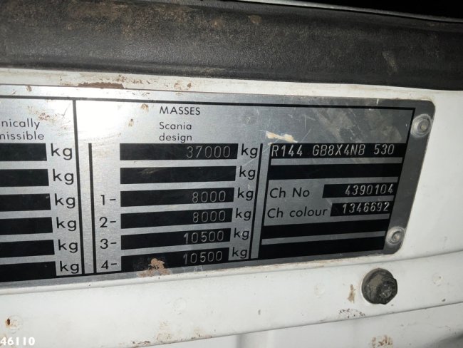 Scania  R 144 8x4 Retarder MKG 55 Tonmeter Dachdecker Kran (29)