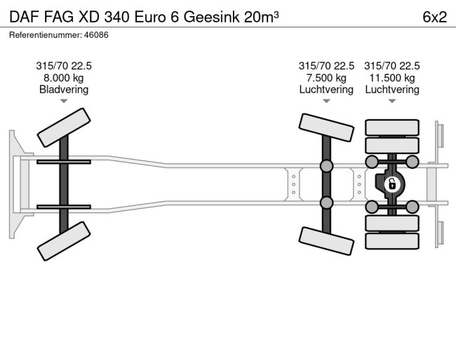 DAF  FAG XD 340 Euro 6 Geesink 20m³ (26)
