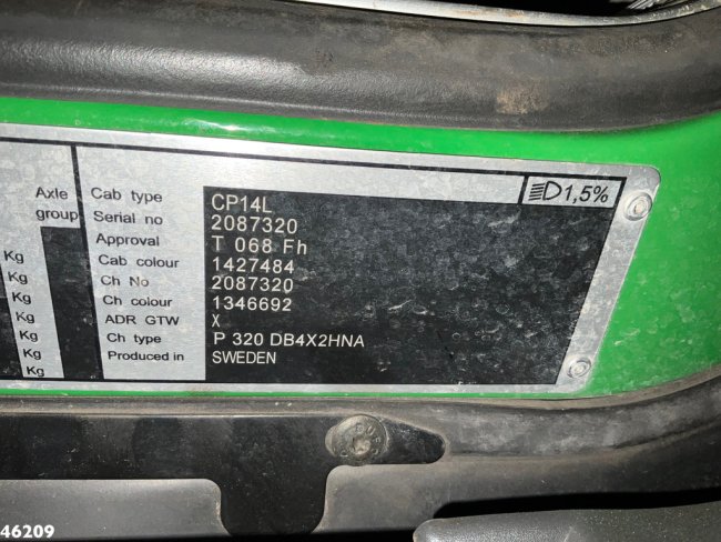 Scania  P 320 Euro 6 Bekker LaGram 8m³ kolkenzuiger (27)