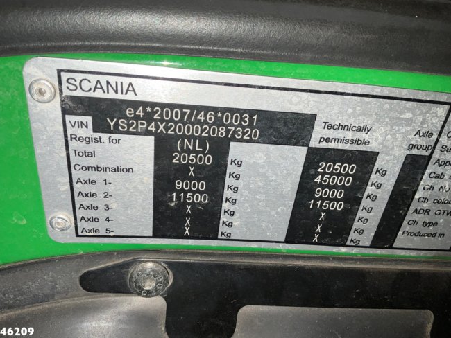 Scania  P 320 Euro 6 Bekker LaGram 8m³ kolkenzuiger (28)