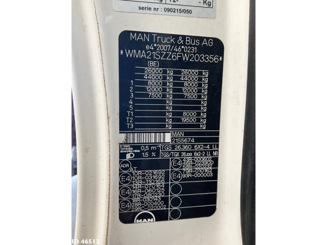 MAN  TGS 26.360 Euro 6 Hiab 18 Tonmeter laadkraan Just 115.075 km! (23)