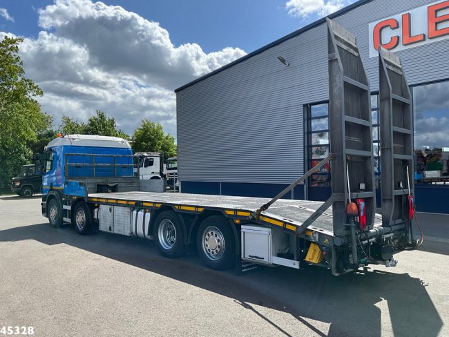 Scania  P 410 8x2 Euro 6 Retarder Autotransporter met hydraulische oprijrampen (4)