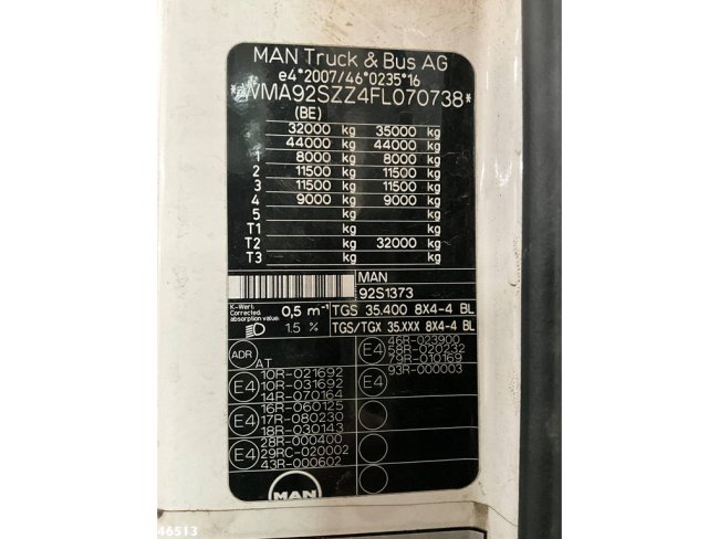 MAN  TGS 35.400 8x4 Euro 6 Hiab 18 Tonmeter laadkraan Just 142.960 km! (24)