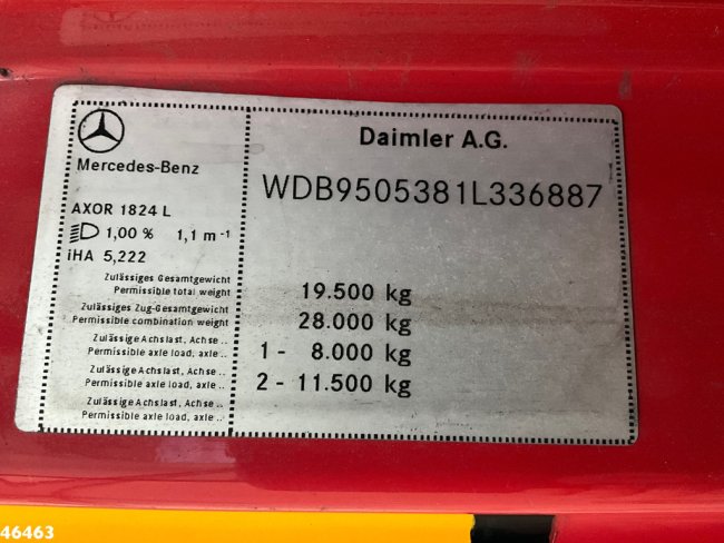 Mercedes-Benz  AXOR 1824 Hiab 12 Tonmeter laadkraan (19)