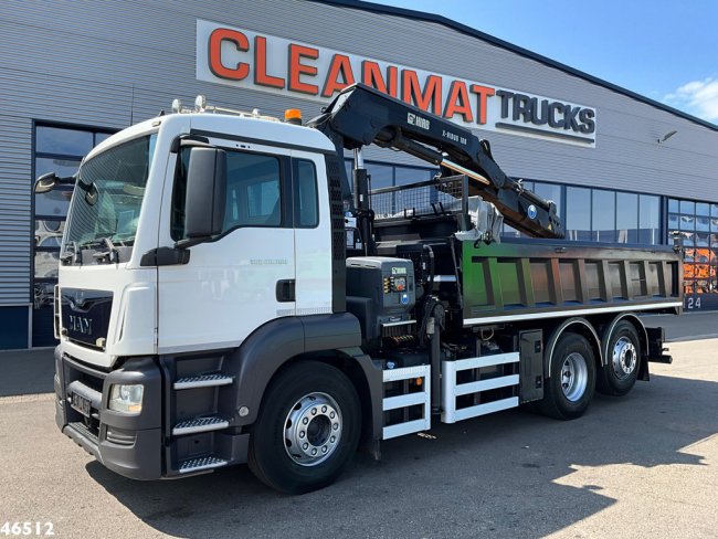 MAN  TGS 26.360 Euro 6 Hiab 18 Tonmeter laadkraan Just 115.075 km! (1)