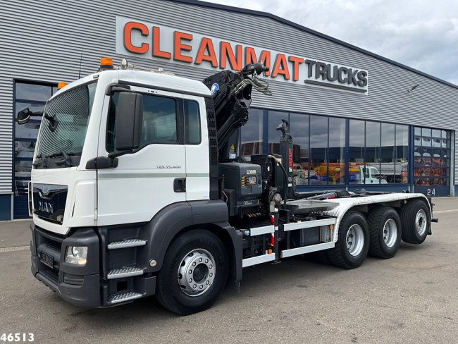 MAN  TGS 35.400 8x4 Euro 6 Hiab 18 Tonmeter laadkraan Just 142.960 km! (1)