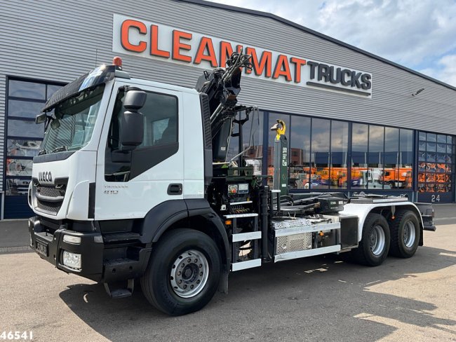Iveco  Trakker AD410T 6x4 Euro 6 Hiab 18 Tonmeter laadkraan (1)