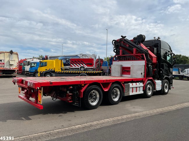Volvo  FH 540 8x4 HMF 85 Tonmeter laadkraan + Fly-Jib Just 222.786 km! (4)