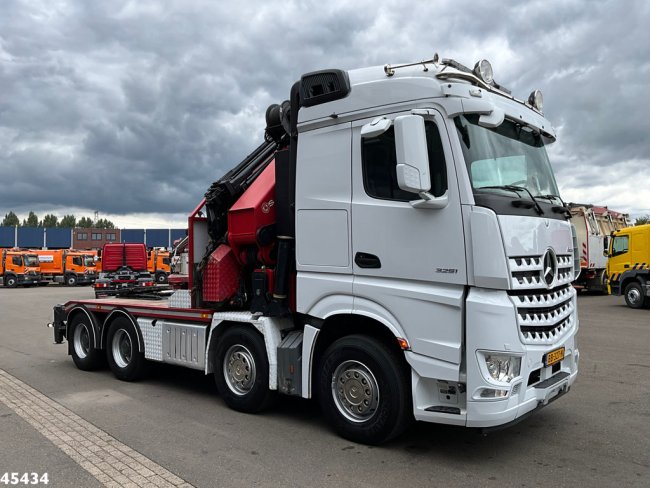 Mercedes-Benz  Arocs 3251 8x4 Euro 6 Retarder HMF 85 Tonmeter laadkraan Fly-Jib (3)