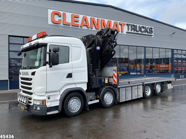 Scania  R490 8x2 Euro 6 Retarder HMF 85 Tonmeter laadkraan + Fly-jib (1)