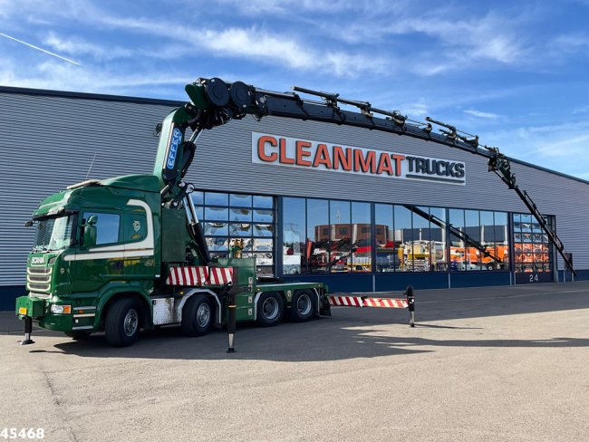 Scania  R 490 8x4 Euro 6 Effer 140 Tonmeter laadkraan + Fly-Jib Just 283.508 km (0)