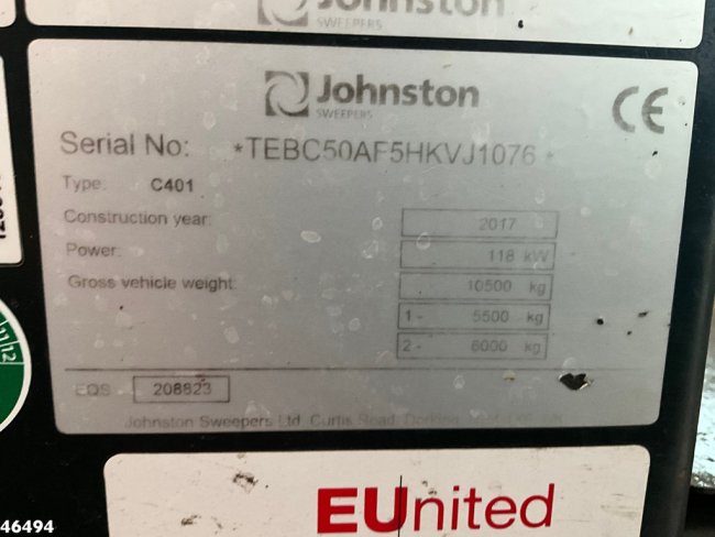 Johnston  C 401 Euro 6 Just 39.154 km! (20)