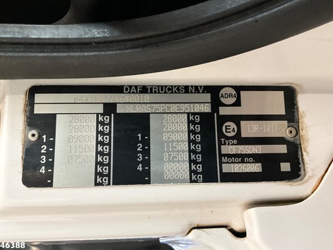 DAF  FAN 75 CF 250 Hiab 14 Tonmeter laadkraan (28)