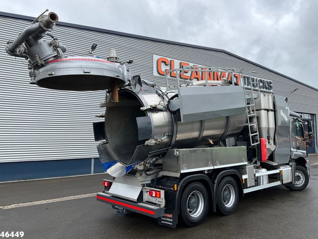 Mercedes-Benz  Arocs 2643 6x4 Koks Cyclovac Vacuum Droge stoffen RVS opbouw Just 21.576 km! (0)