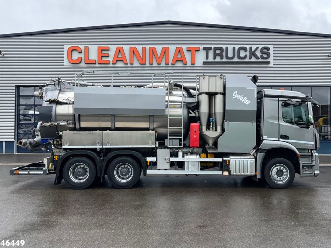 Mercedes-Benz  Arocs 2643 6x4 Koks Cyclovac Vacuum Droge stoffen RVS opbouw Just 21.576 km! (1)