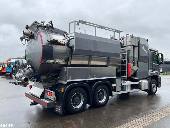 Mercedes-Benz  Arocs 2643 6x4 Koks Cyclovac Vacuum Droge stoffen RVS opbouw Just 21.576 km! (5)