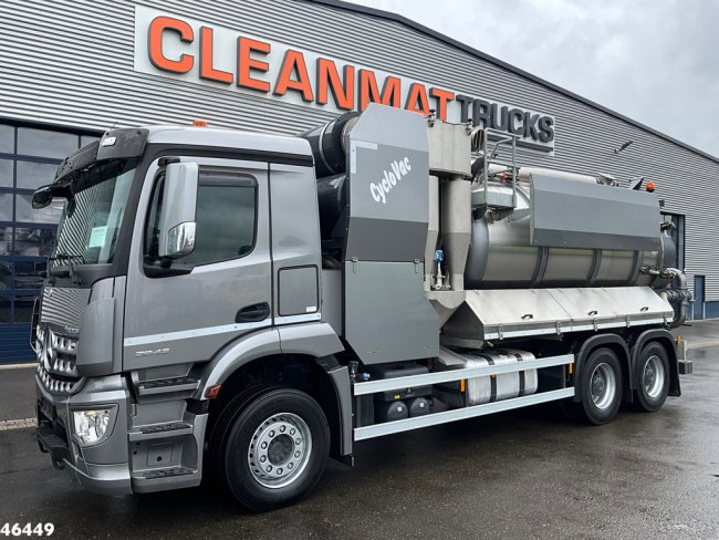 Mercedes-Benz  Arocs 2643 6x4 Koks Cyclovac Vacuum Droge stoffen RVS opbouw Just 21.576 km! (17)